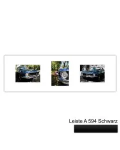 Galerierahmen Design 4249, 25x77, 3 Ausschnitte 13x18 mattschwarz