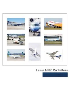 Galerierahmen Design 4231, 40x50, 8 Ausschnitte 10x15 dunkelblau