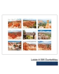 Galerierahmen Design 4238, 50x70, 9 Ausschnitte 13x18 dunkelblau