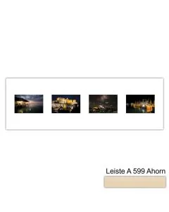 Galerierahmen Design 4214, 25x77, 4 Ausschnitte 10x15 ahorn-natur