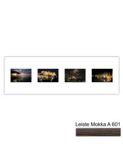 Galerierahmen Design 4214, 25x77, 4 Ausschnitte 10x15 mokka