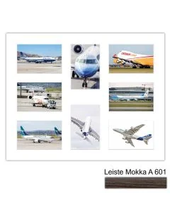 Galerierahmen Design 4231, 40x50, 8 Ausschnitte 10x15 mokka