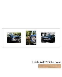 Galerierahmen Design 4250, 25x77, 3 Ausschnitte 15x20 braun-eiche-natur