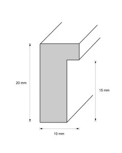 Holzrahmen D111 Silber