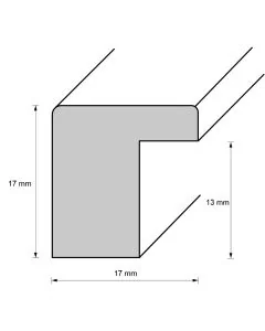 Holzrahmen D117 Hellgrau