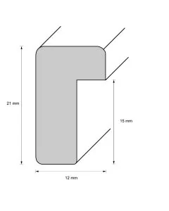 Holzrahmen D1210 Silber