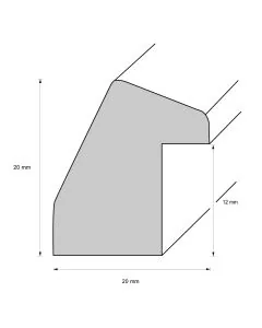 Holzrahmen D133 gold-braun