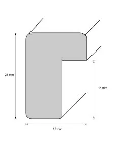 Holzrahmen D1500 Schwarz