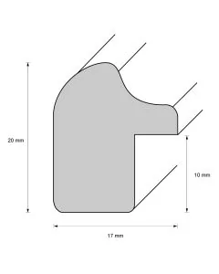 Holzrahmen D1630 Silber