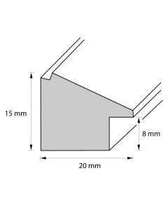 Holzrahmen D169 Braun-Gold