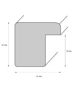 Holzrahmen D2030 Silber