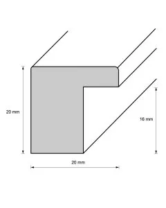Holzrahmen D241 rehbraun