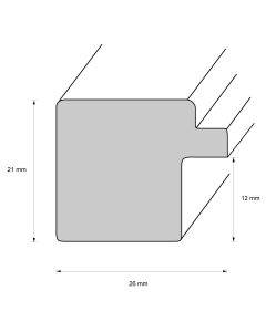Holzrahmen D263 grau-silber