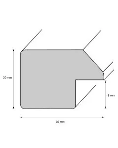 Holzrahmen D2810 Silber
