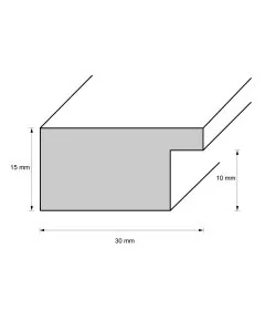 Holzrahmen D300 Buche, Natur-hell