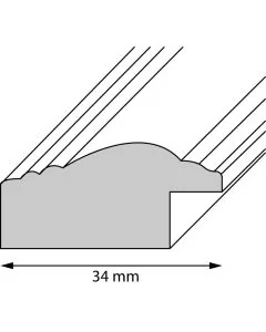 Holzrahmen D355 Silber, hell