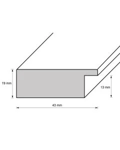 Holzrahmen D410 Cremeweiß