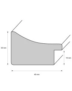 Holzrahmen D4510 Silber
