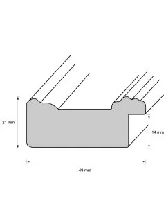 Holzrahmen D4900 Silber