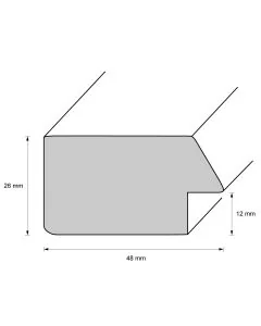 Holzrahmen D5000 Silber