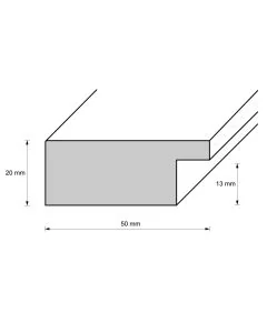 Holzrahmen D505 türkis