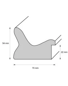 Holzrahmen D812 Weiß