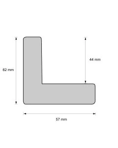 Holzrahmen D817 Schattenfugenrahmen Schwarz