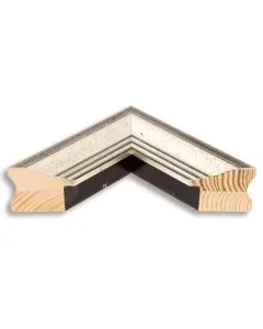 Holzrahmen D403 silber-schwarz