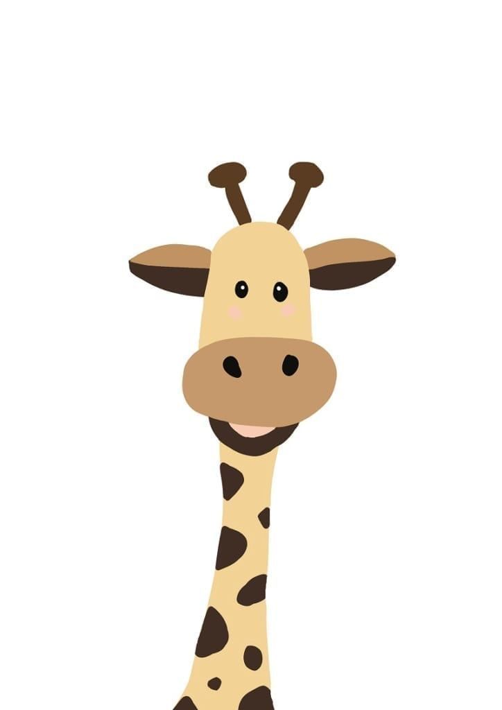 Kinderzimmerbild: Giraffe