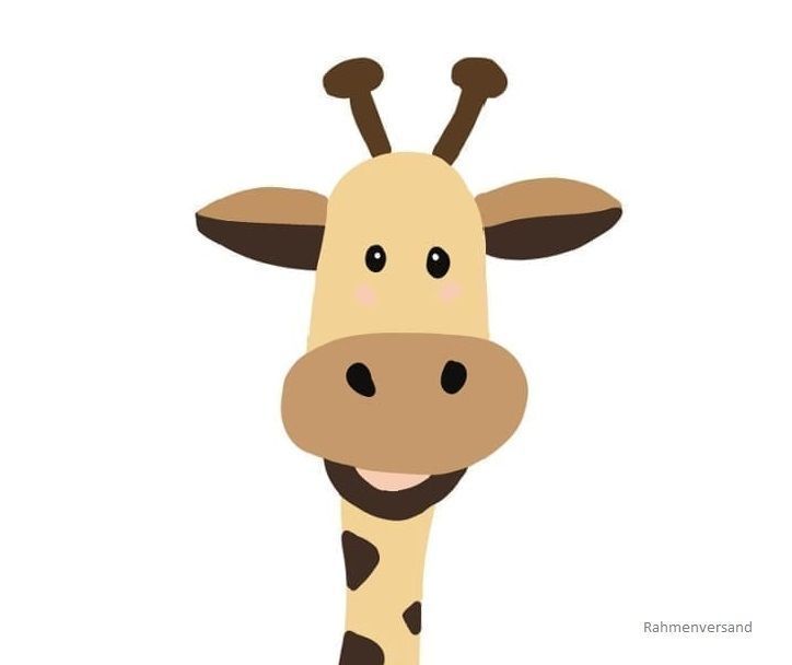 Giraffe gemalt